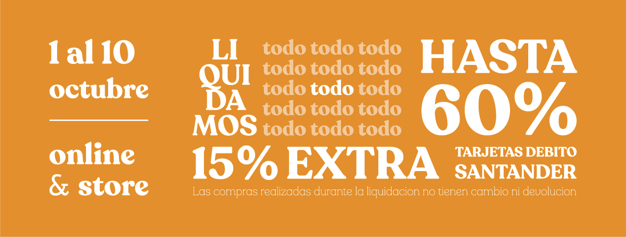 LIQUIDACION - 30% OFF