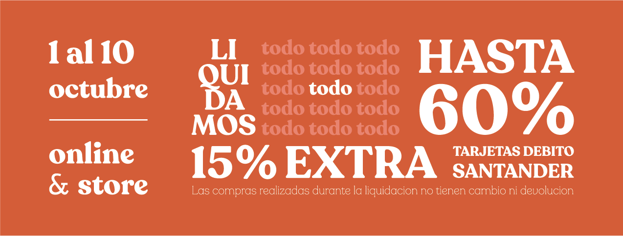 LIQUIDACION - 40% OFF