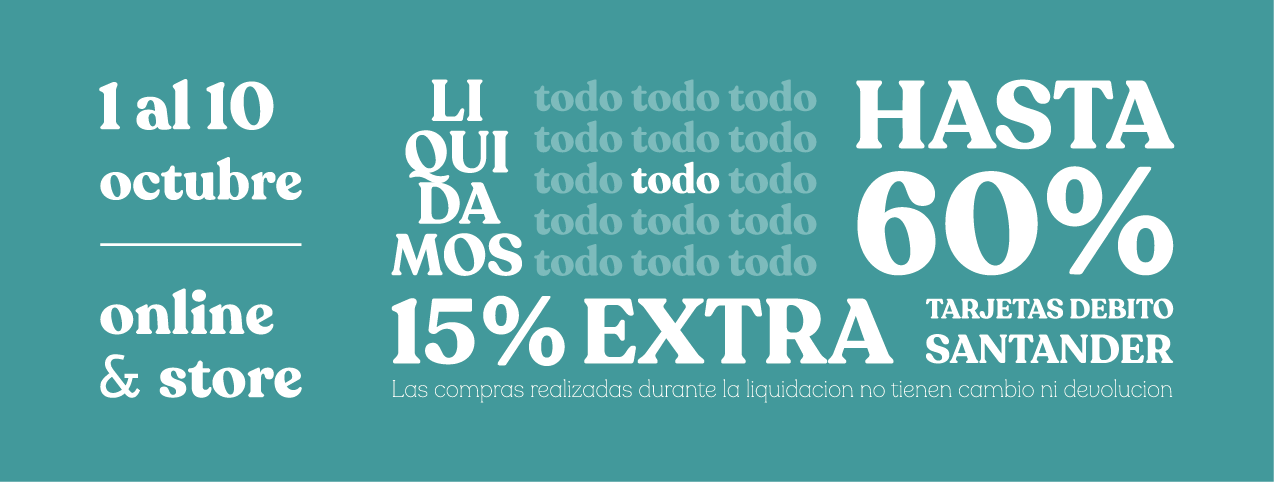 LIQUIDACION - 50% OFF