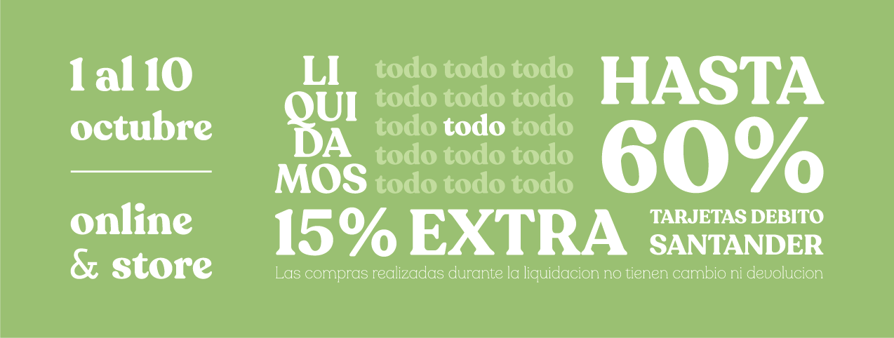 LIQUIDACION - 20% OFF