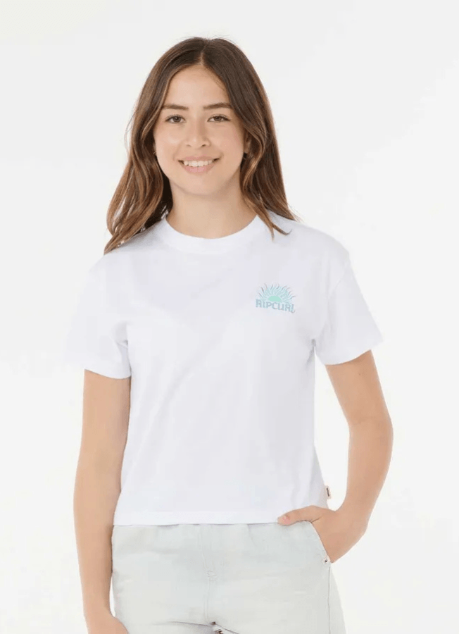 Remera Sunrise Crop White