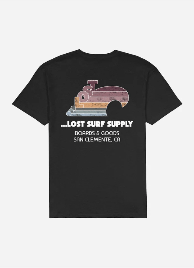 Remera Lost Big Wave Tee – Negra