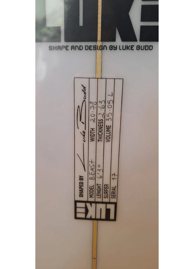 Tabla Luke Beast 6´3