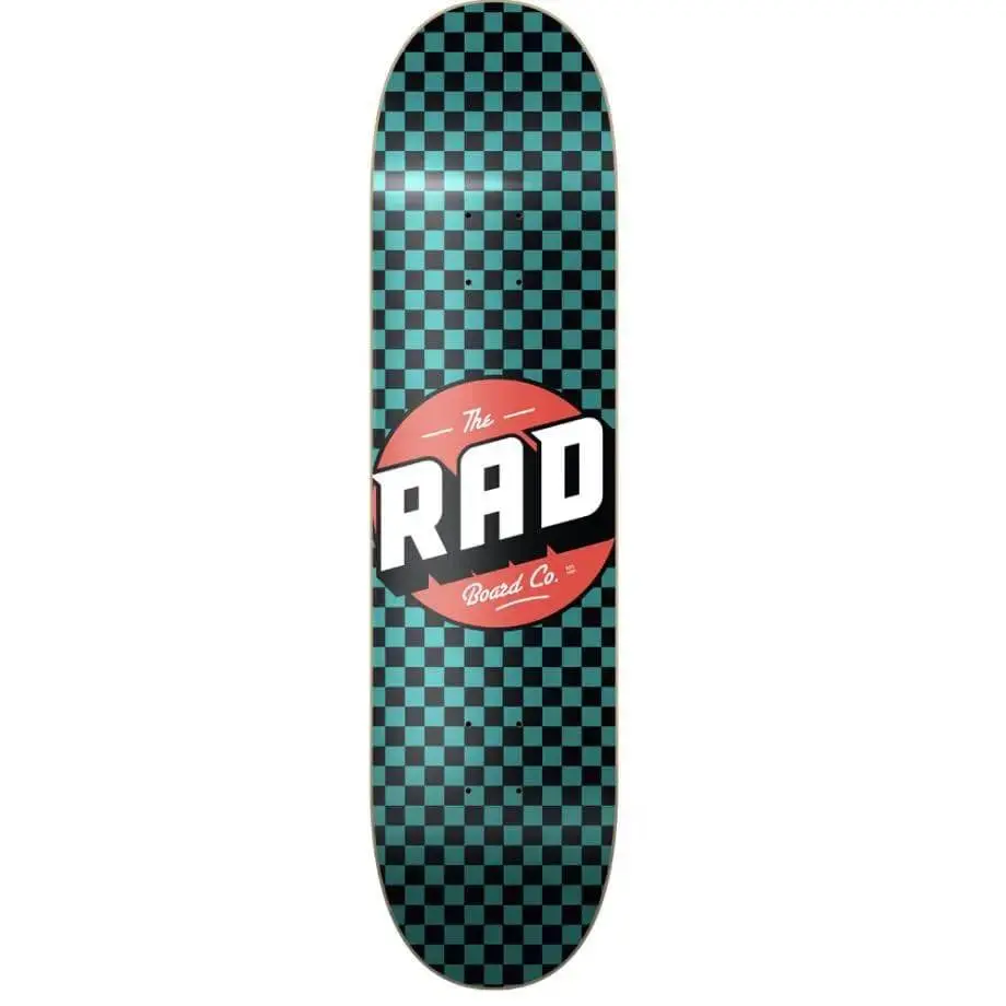 Deck Skate Rad Checkers Blue 8’’