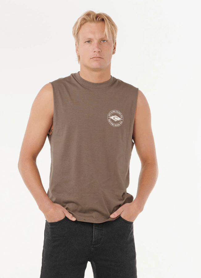 Musculosa Rip Curl Staple Marron
