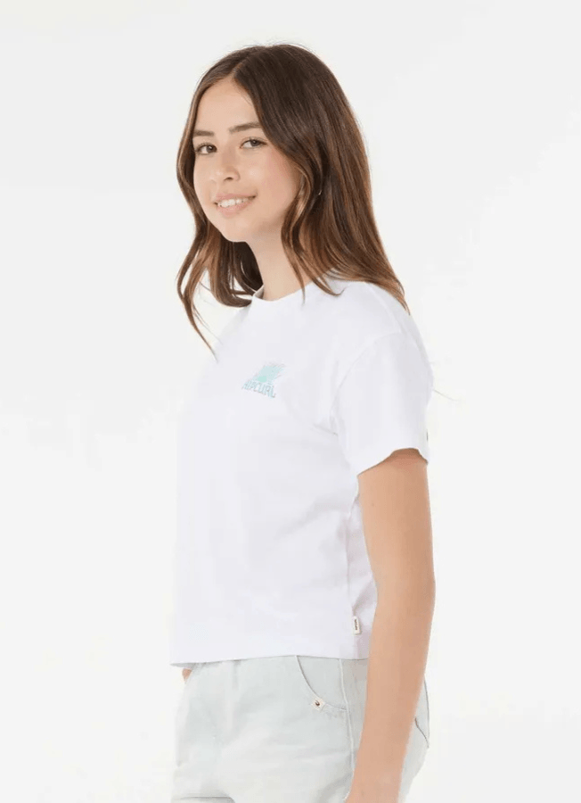 Remera Sunrise Crop White