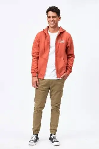 Canguro Billabong Range Zip Hood – Naranja