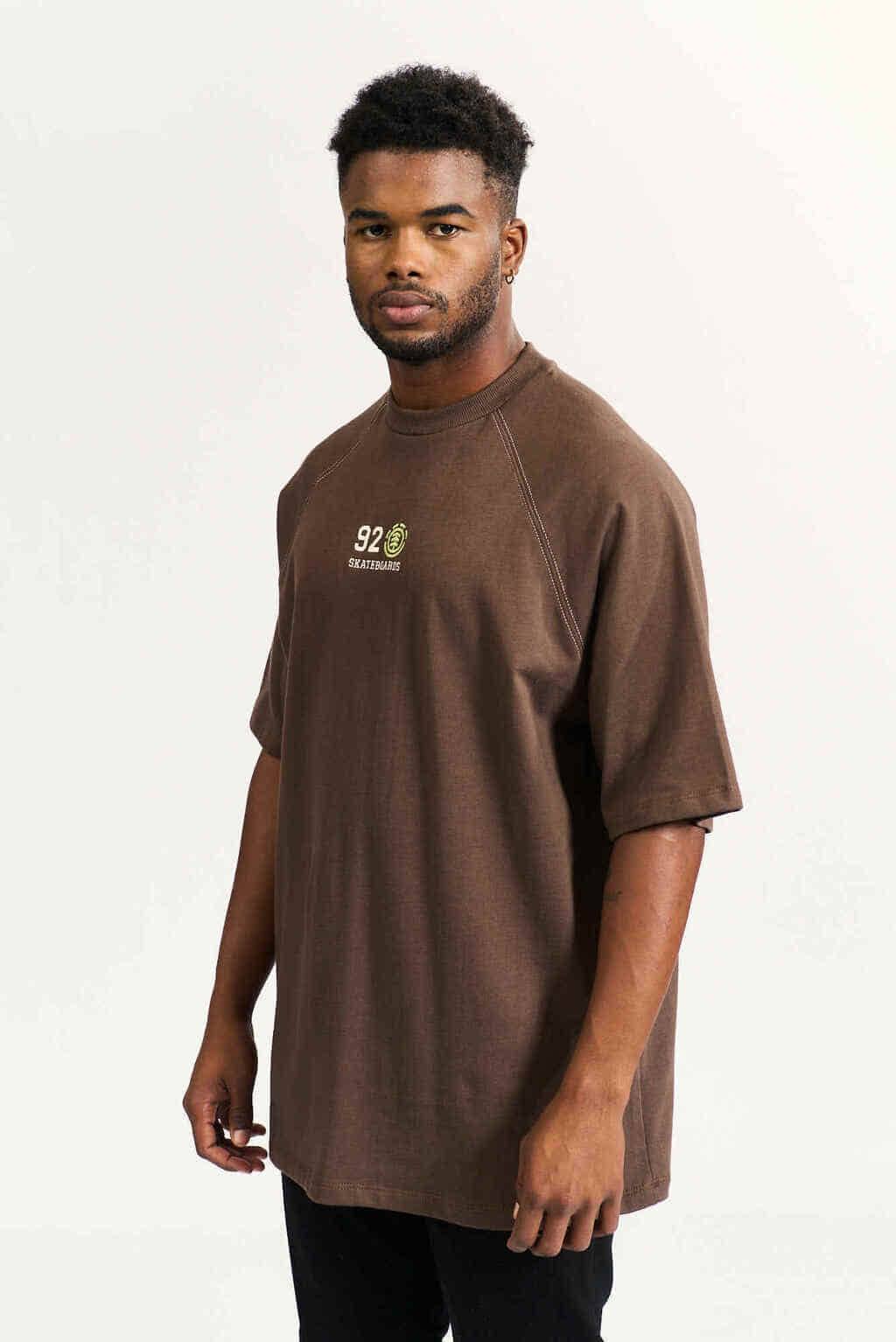 Remera Element Crest Ranglan – Marron