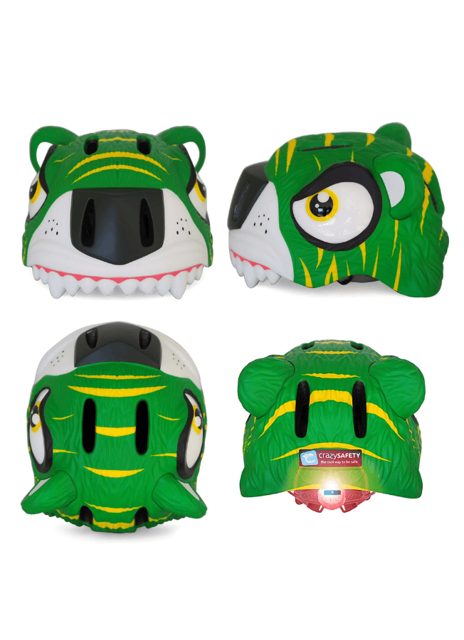 Casco Crazy Safety – Tigre Verde