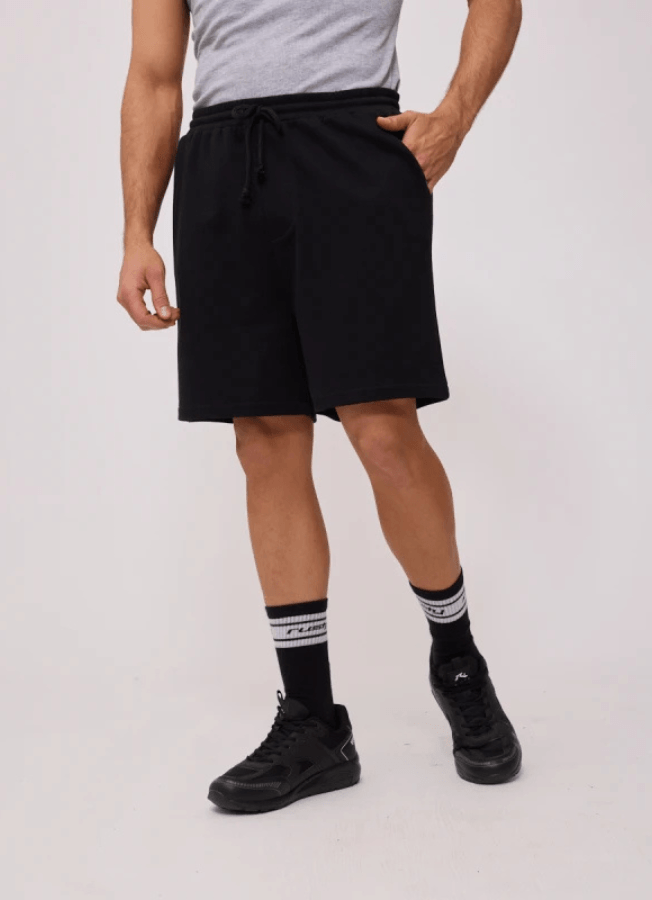 Bermuda Felpa Matrin S26 Negro