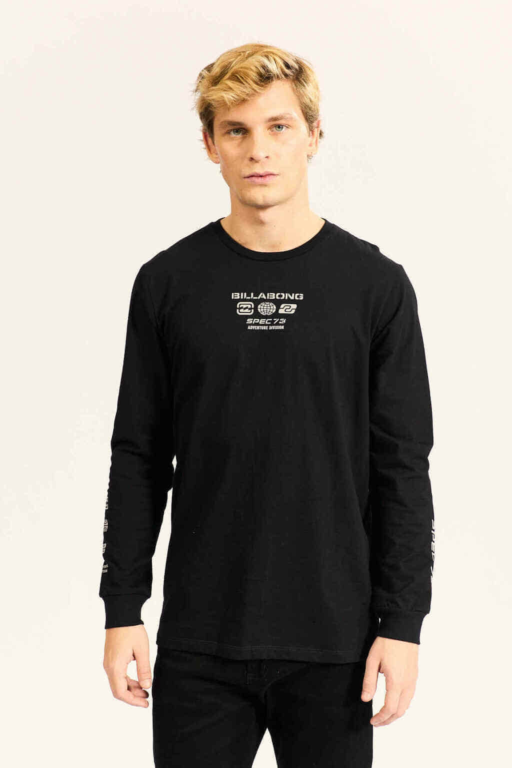 Remera Billabong Spec 73 long tee- Negra