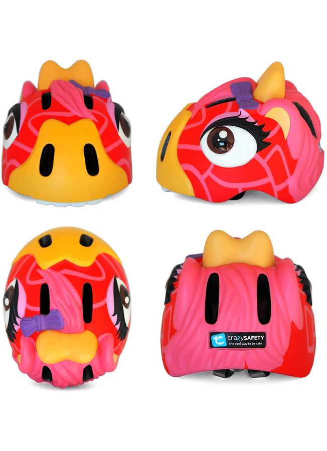 Casco Crazy Safety – Jirafa Rosa