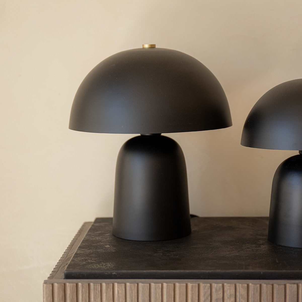 Lámpara de mesa Fungi Black 38cm