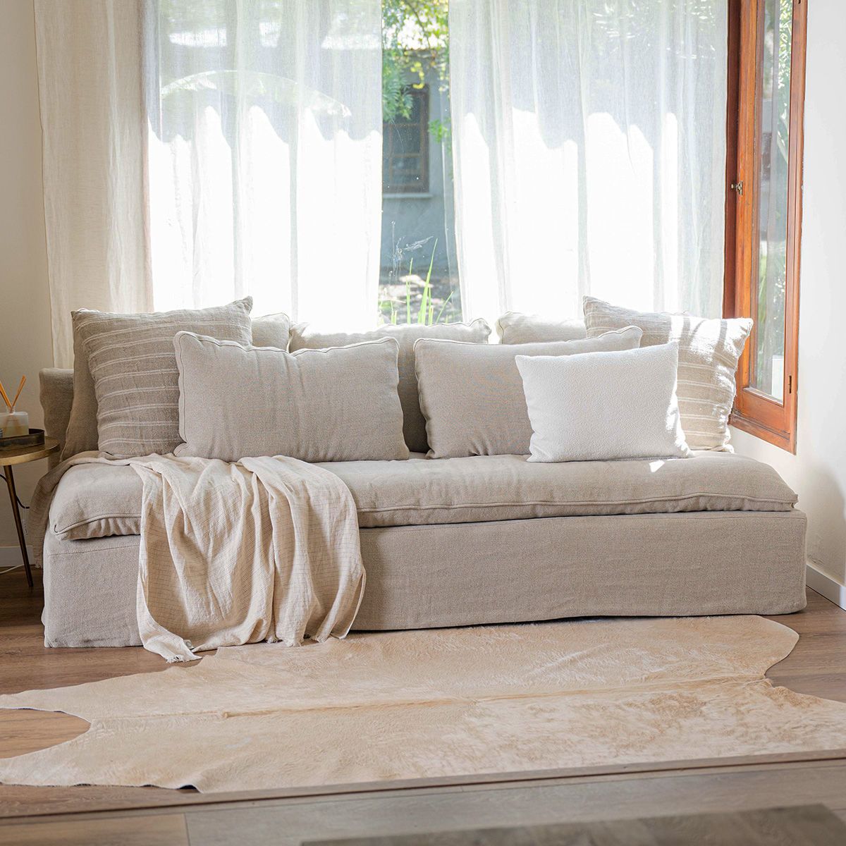 Sillón Thomas lino sand