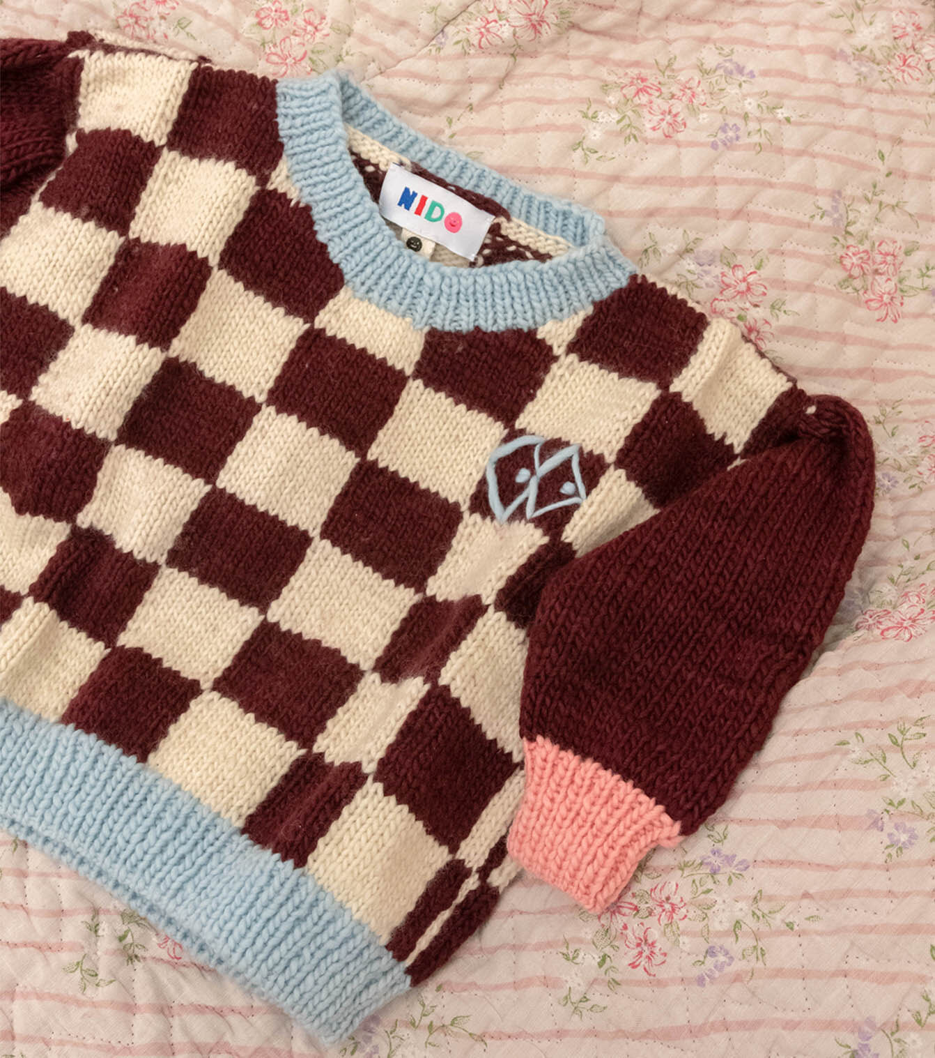 Berry Chess Sweater