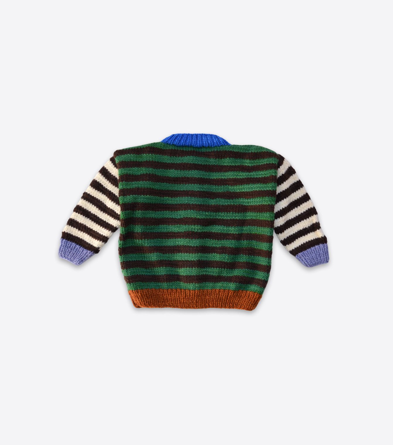 Green stripe cardigan
